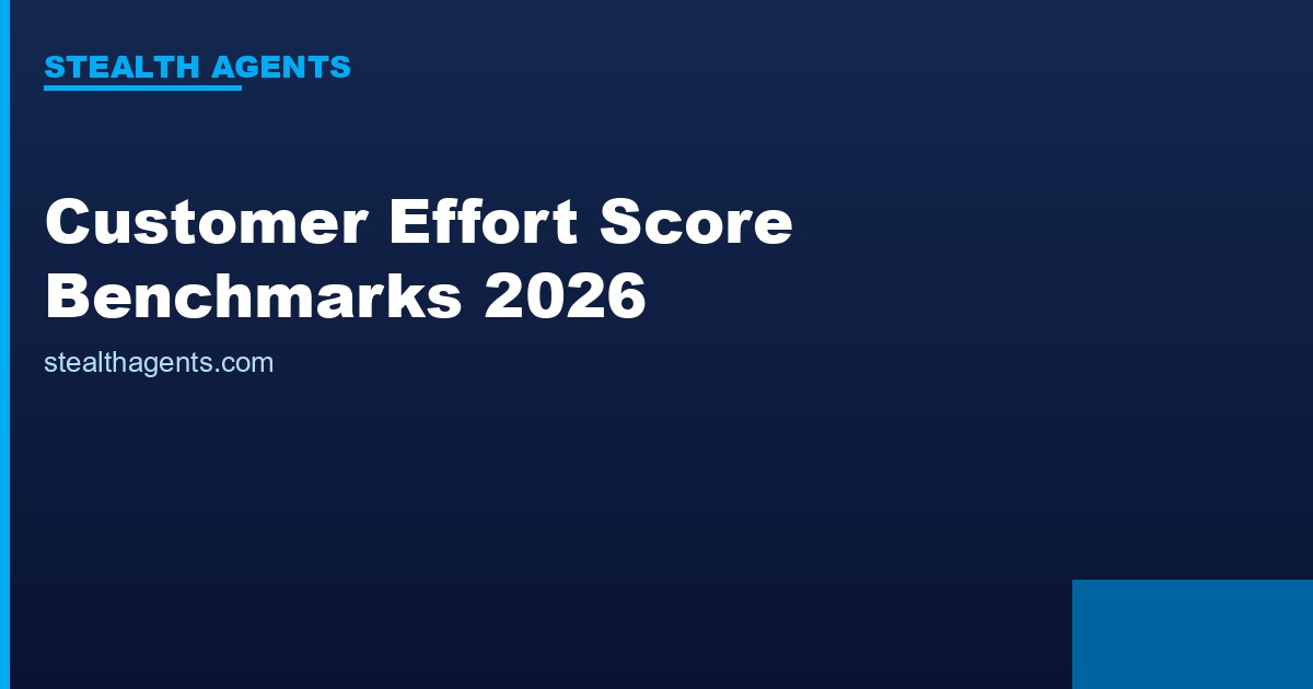 Customer Effort Score Benchmarks 2026
