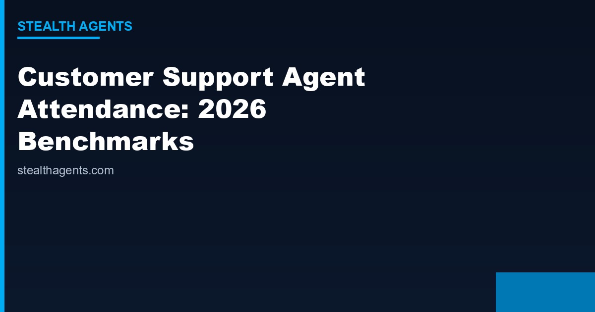 Customer Support Agent Attendance: 2026 Benchmarks