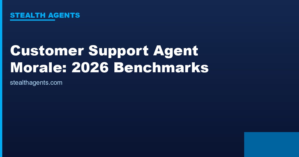 Customer Support Agent Morale: 2026 Benchmarks and Cost Data