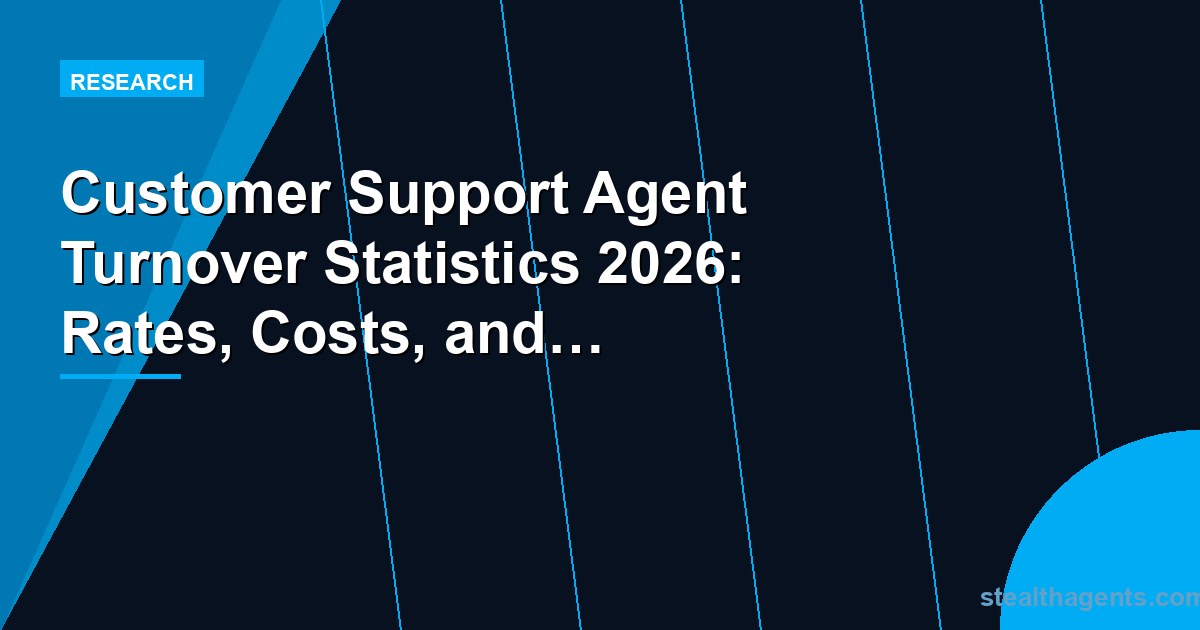 Customer Support Agent Turnover Statistics 2026: Rates, Costs, and What Actually Reduces Attrition