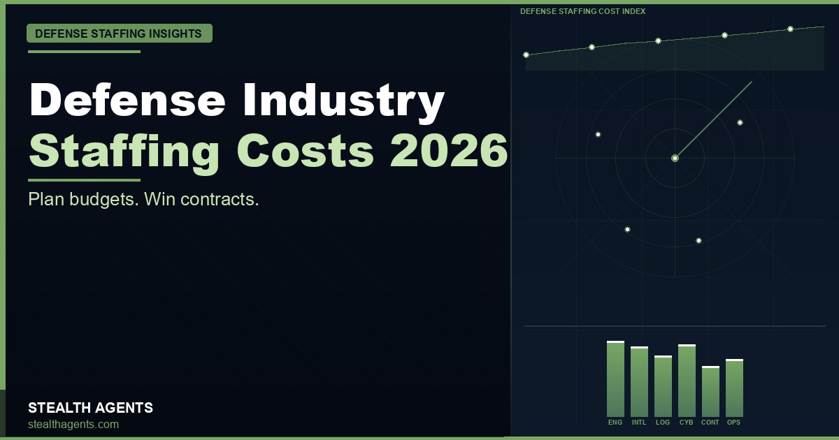 Defense industry staffing costs 2026: salaries, clearance premiums, and what hiring really costs
