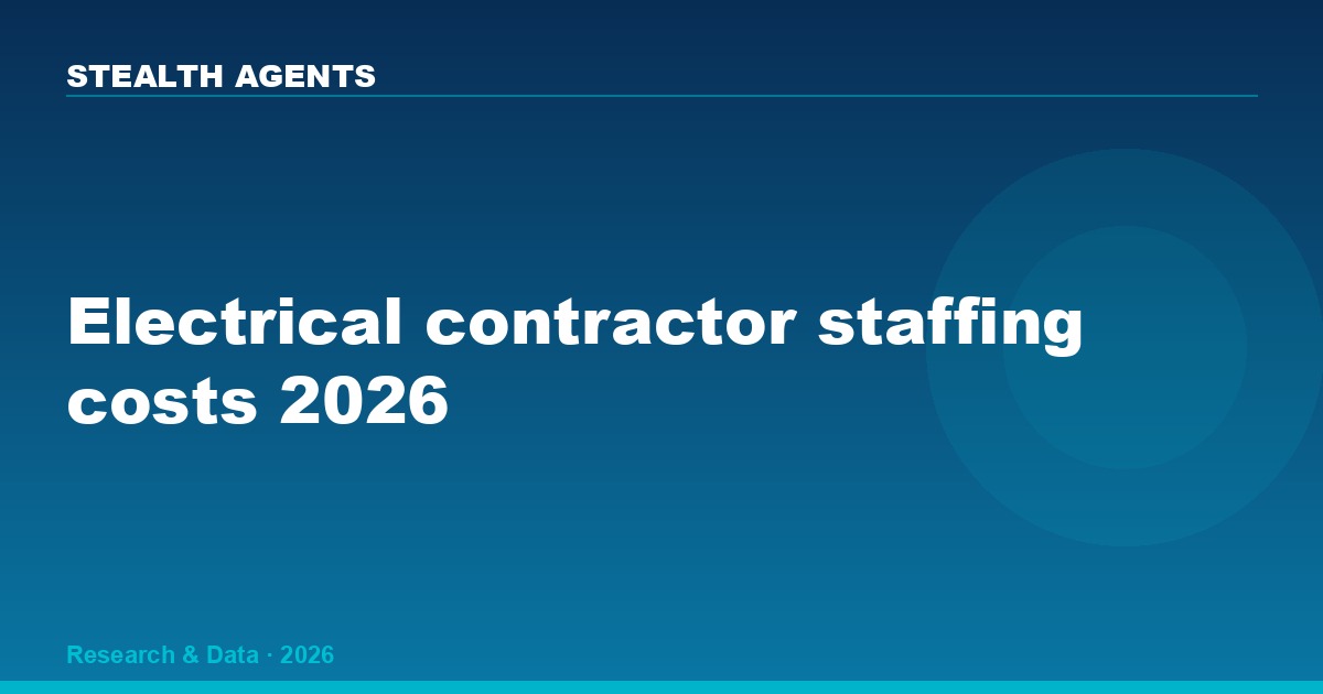 Electrical contractor staffing costs 2026: wages, shortage & hiring data