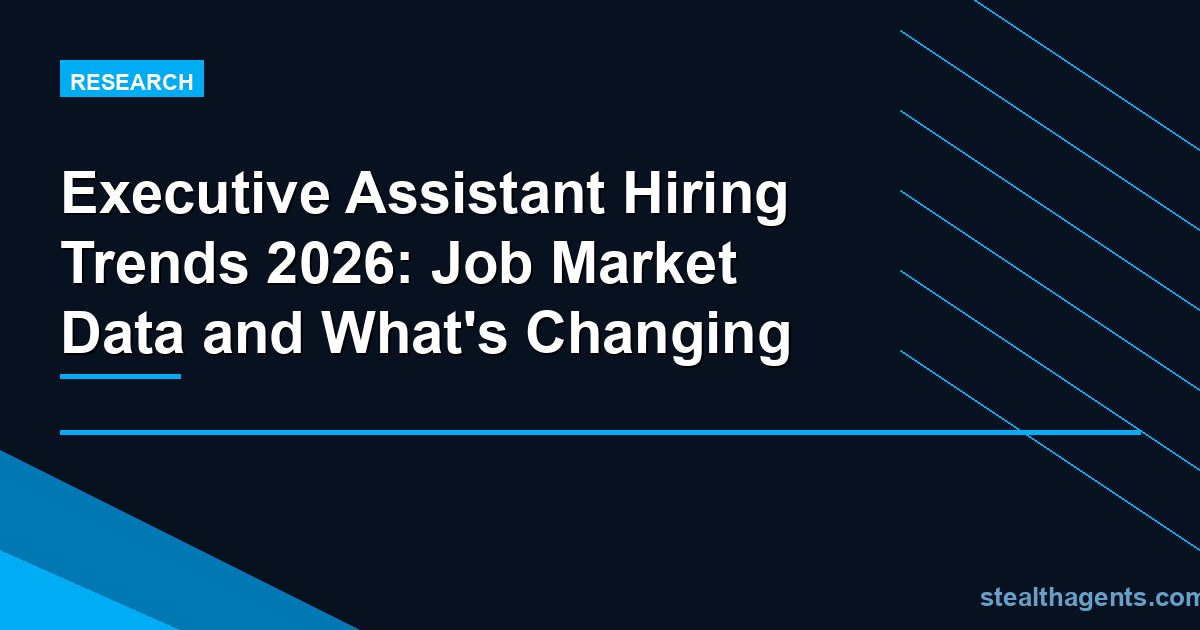 Executive Assistant Hiring Trends 2026: Job Market Data and What's Changing