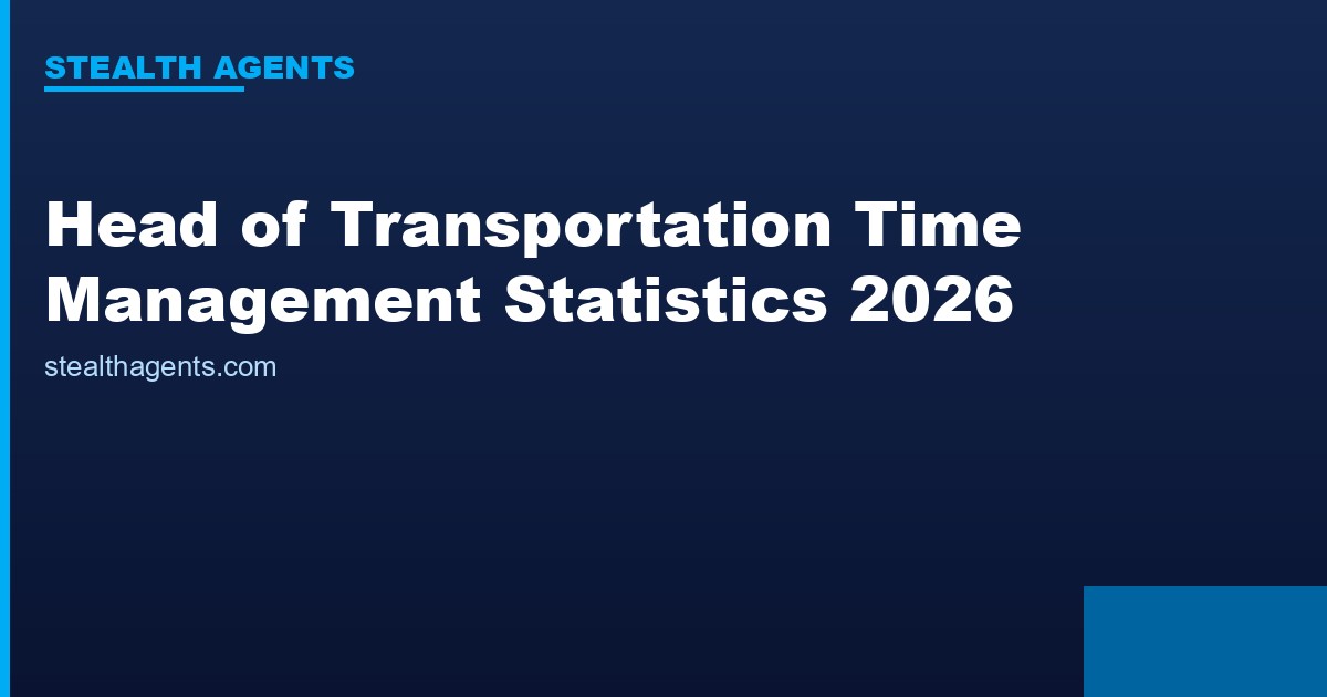 Head of Transportation Time Management Statistics 2026: How Transportation Directors Really Spend Th