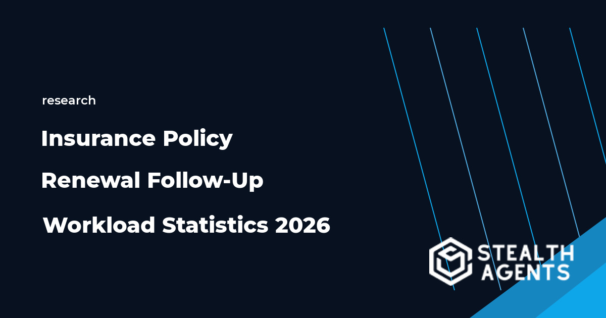 Insurance policy renewal follow-up workload statistics for 2026