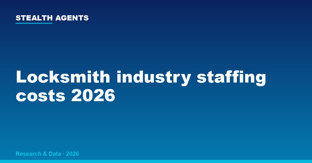 Locksmith industry staffing costs 2026: wages, licensing gap & hiring data