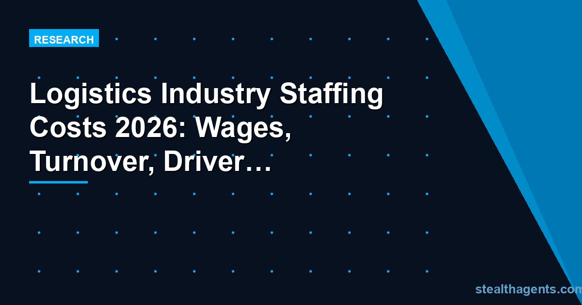 Logistics industry staffing costs 2026: wages by role, turnover, driver shortage, automation