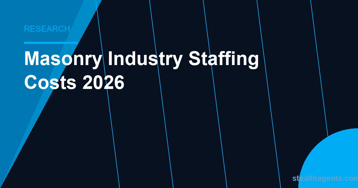 Masonry industry staffing costs 2026: wages, labor share & hiring data