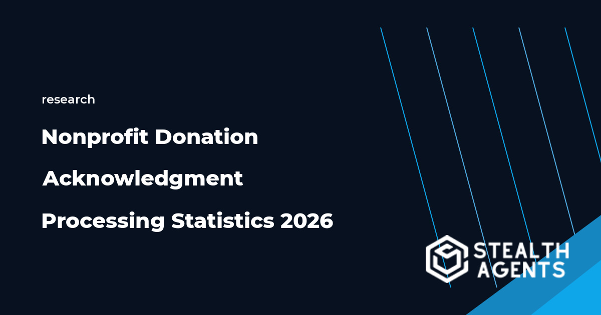 Nonprofit donation acknowledgment processing statistics for 2026