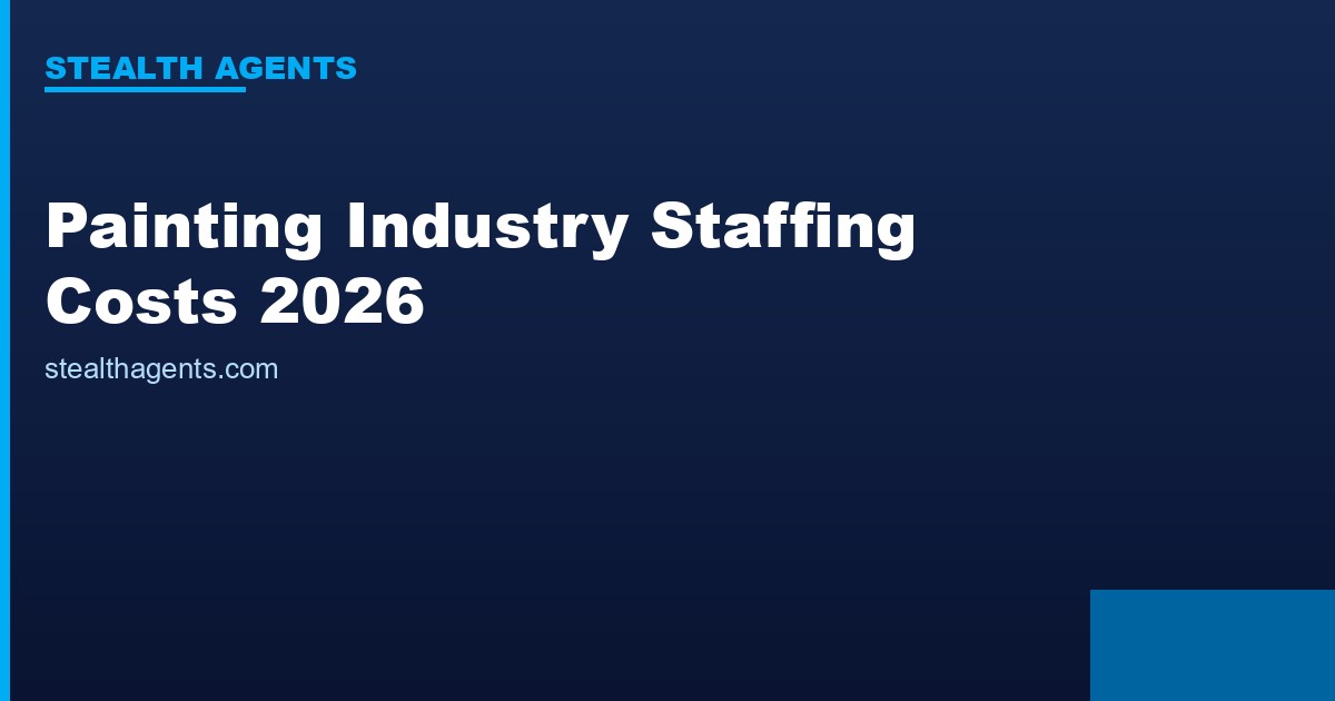 Painting industry staffing costs 2026: wages, labor shortage & hiring data