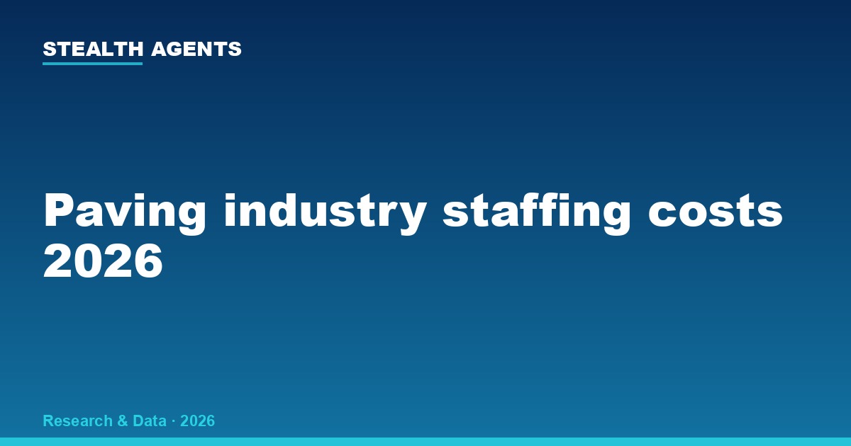 Paving industry staffing costs 2026: wages, labor shortages, and what hiring actually costs