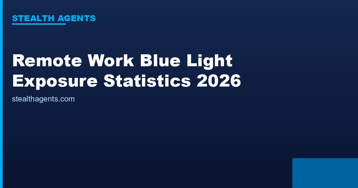 Remote Work Blue Light Exposure Statistics 2026: Screen Time, Eye Strain, and Sleep Impact Data