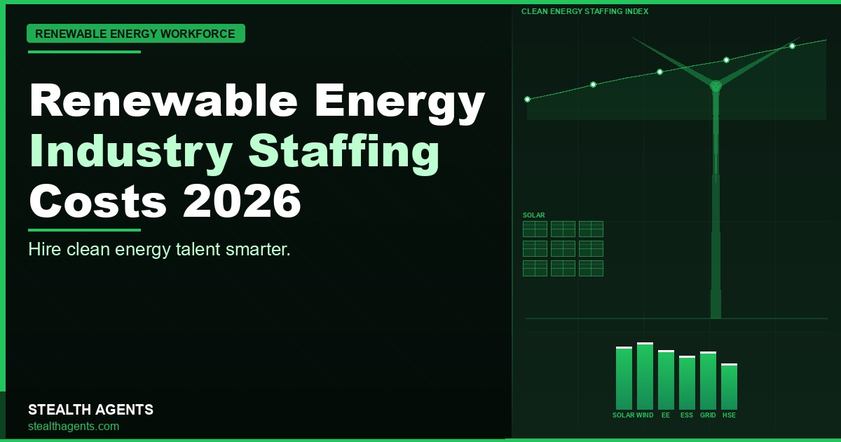 Renewable energy industry staffing costs 2026: salaries, talent gaps, and labor cost data