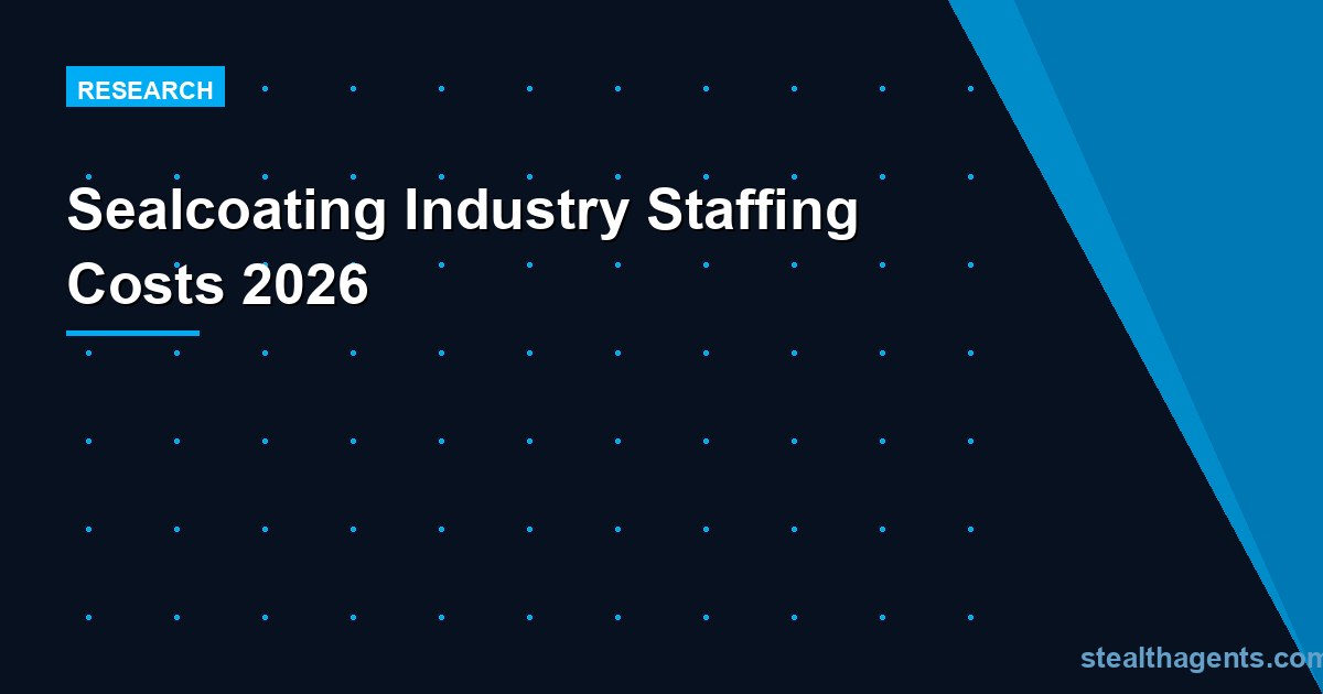 Sealcoating industry staffing costs 2026: wages, labor turnover, and what hiring actually costs