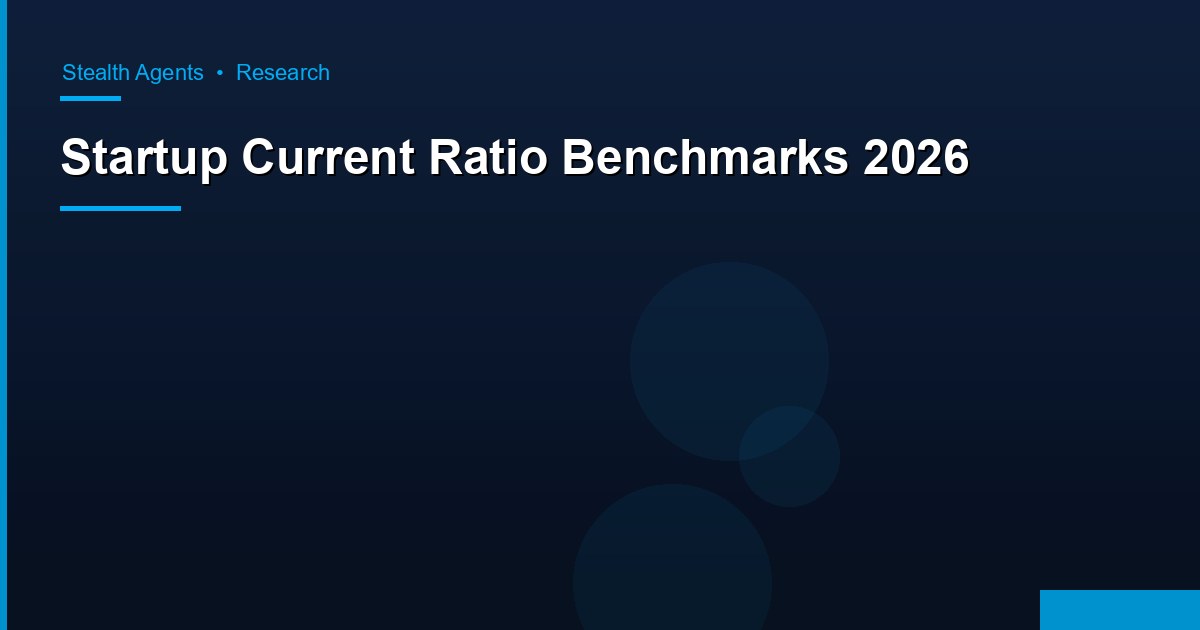 Startup Current Ratio Benchmarks 2026: Liquidity Data by Stage, Industry, and Revenue Band