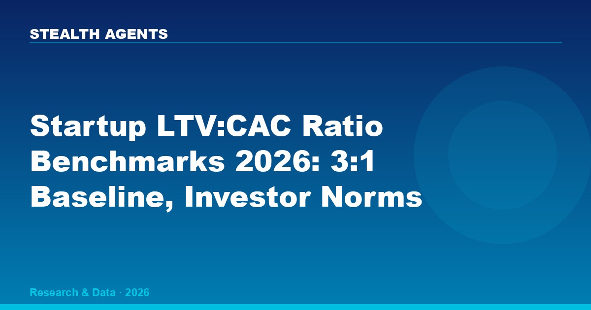 Startup LTV to CAC ratio benchmarks 2026: unit economics data for SaaS and growth-stage companies