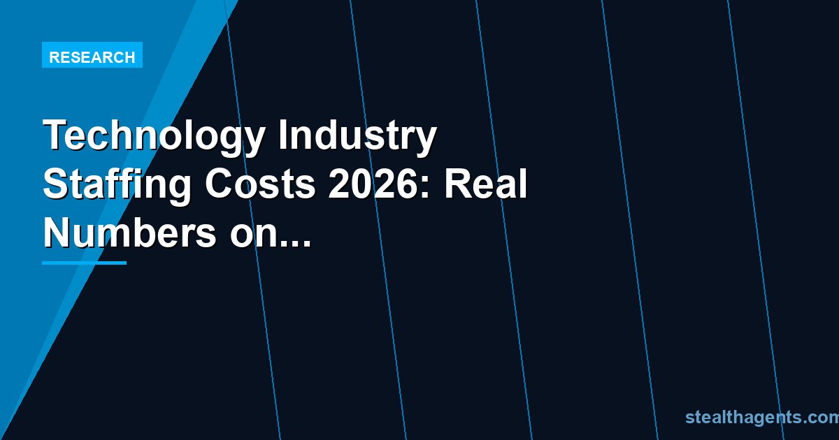Technology industry staffing costs 2026: salaries, turnover, and offshore costs