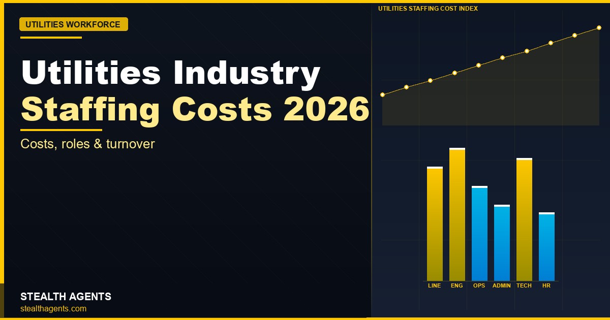 Utilities industry staffing costs 2026: salaries, loaded costs, and workforce data