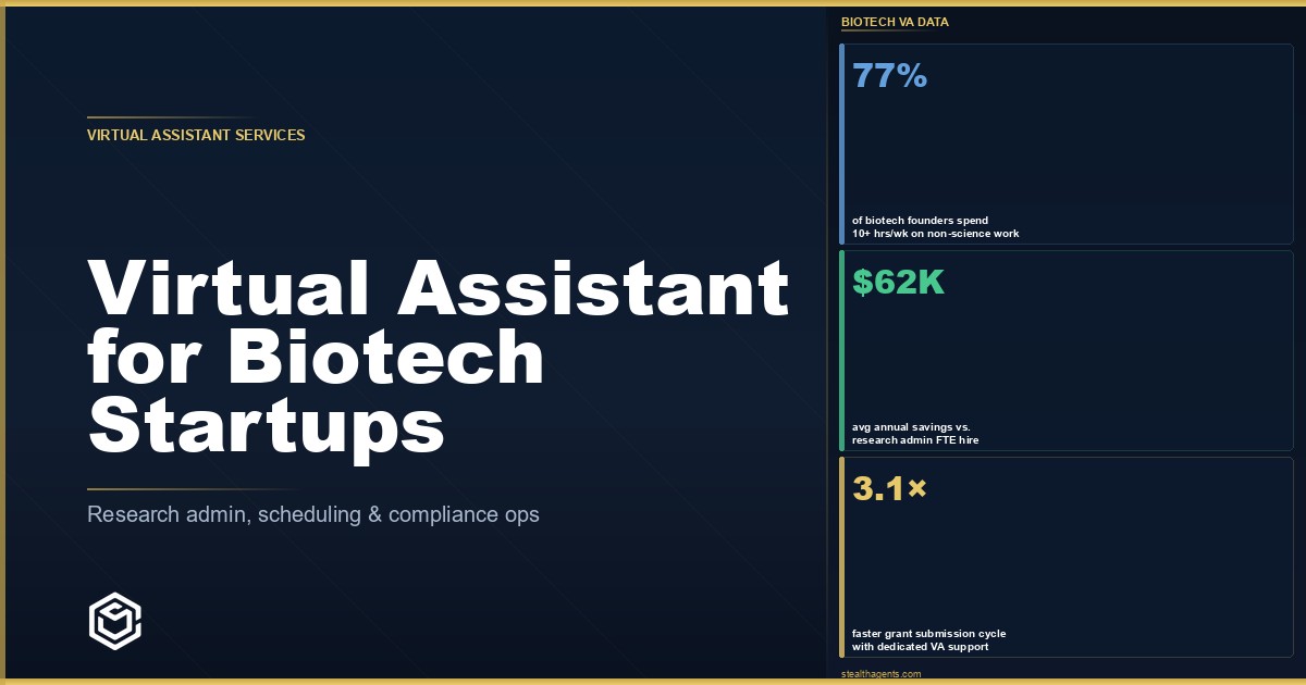 Virtual Assistant for Biotech Startups: Get More Done Without Burning Out Your Team