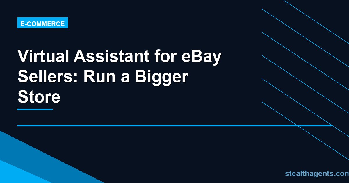 Virtual Assistant for eBay Sellers: Run a Bigger Store