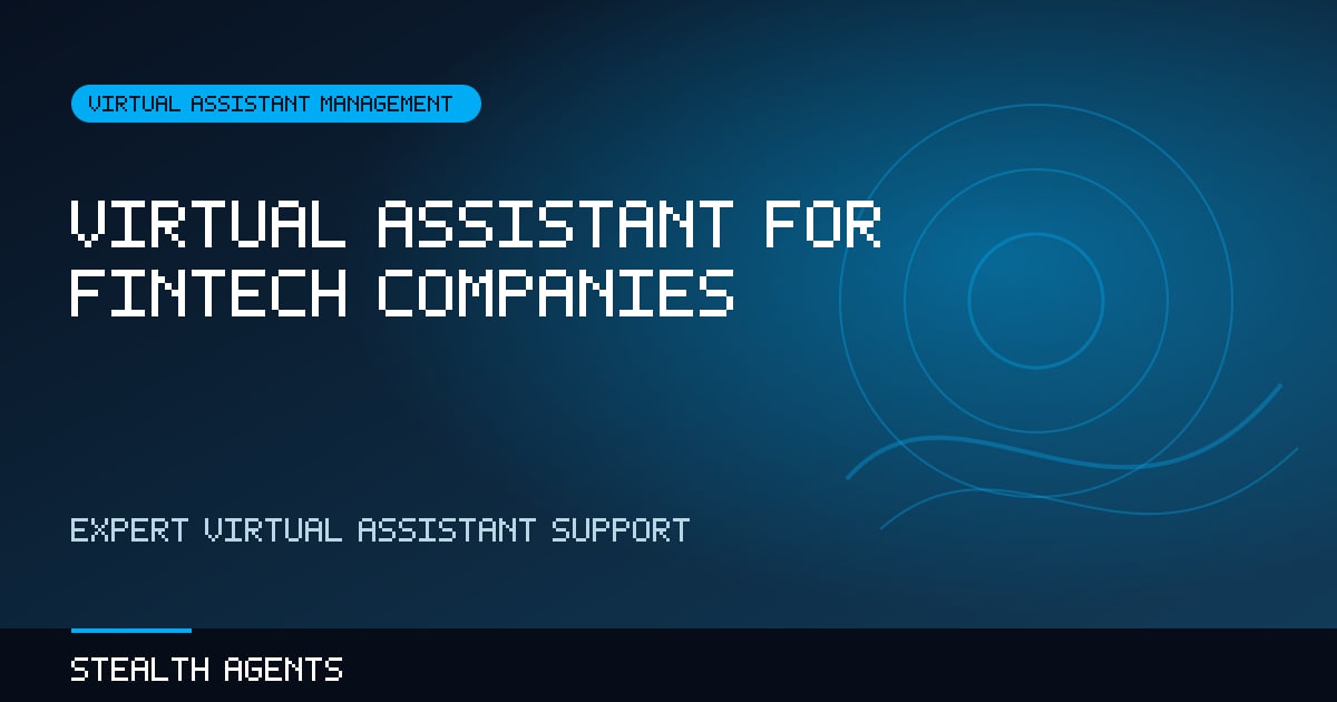 Virtual Assistant for Fintech Companies