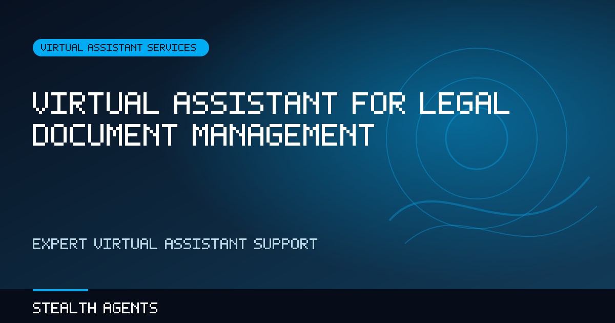 Virtual Assistant for Legal Document Management