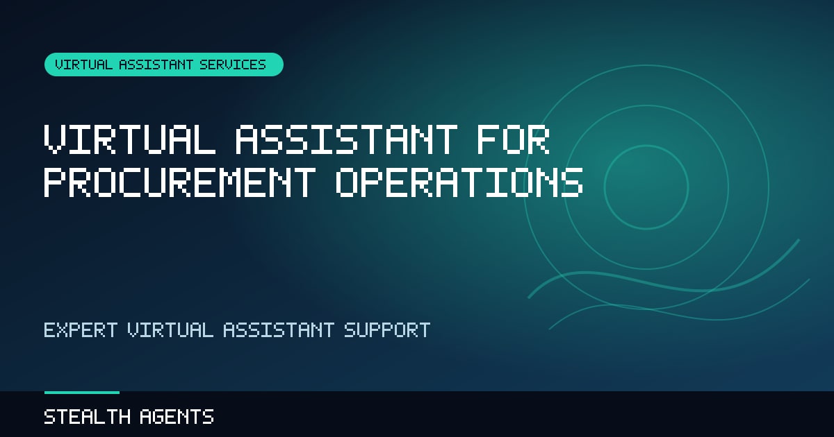 Virtual Assistant for Procurement Operations