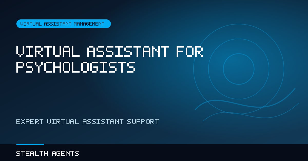 Virtual Assistant for Psychologists