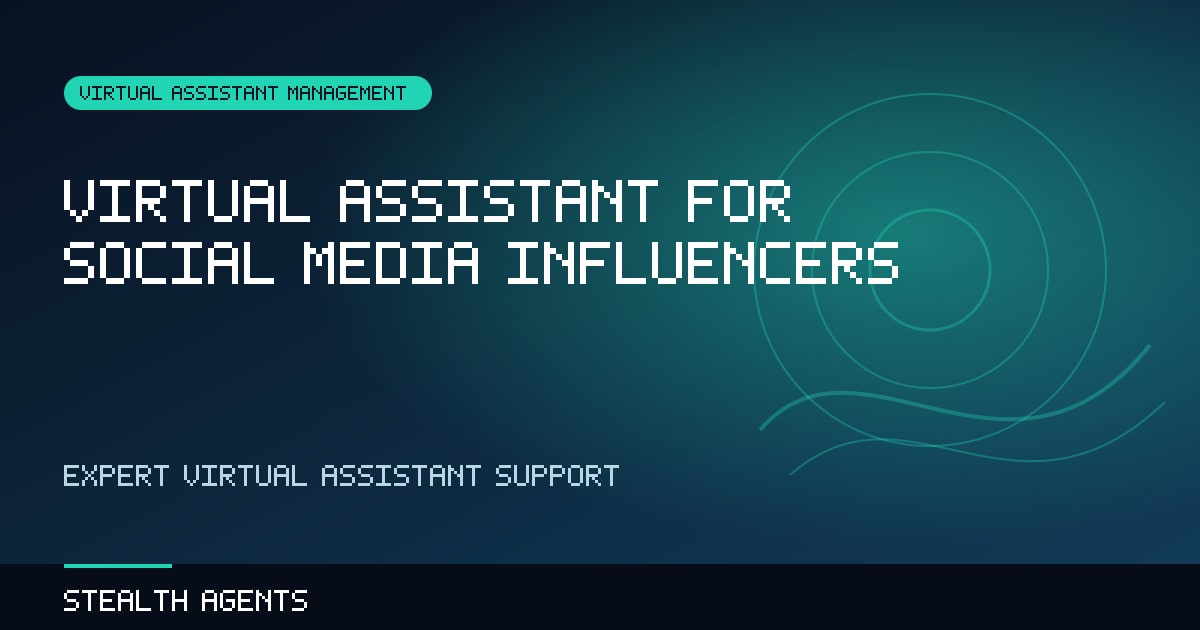 Virtual Assistant for Social Media Influencers