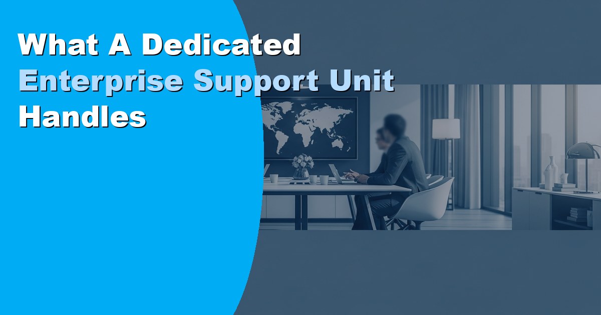 What a Dedicated Enterprise Support Unit