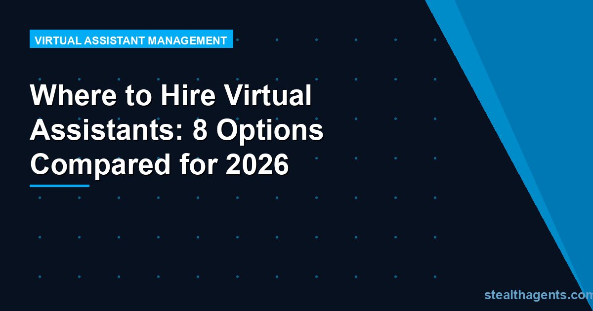 Where to Hire Virtual Assistants: 8 Options Compared for 2026