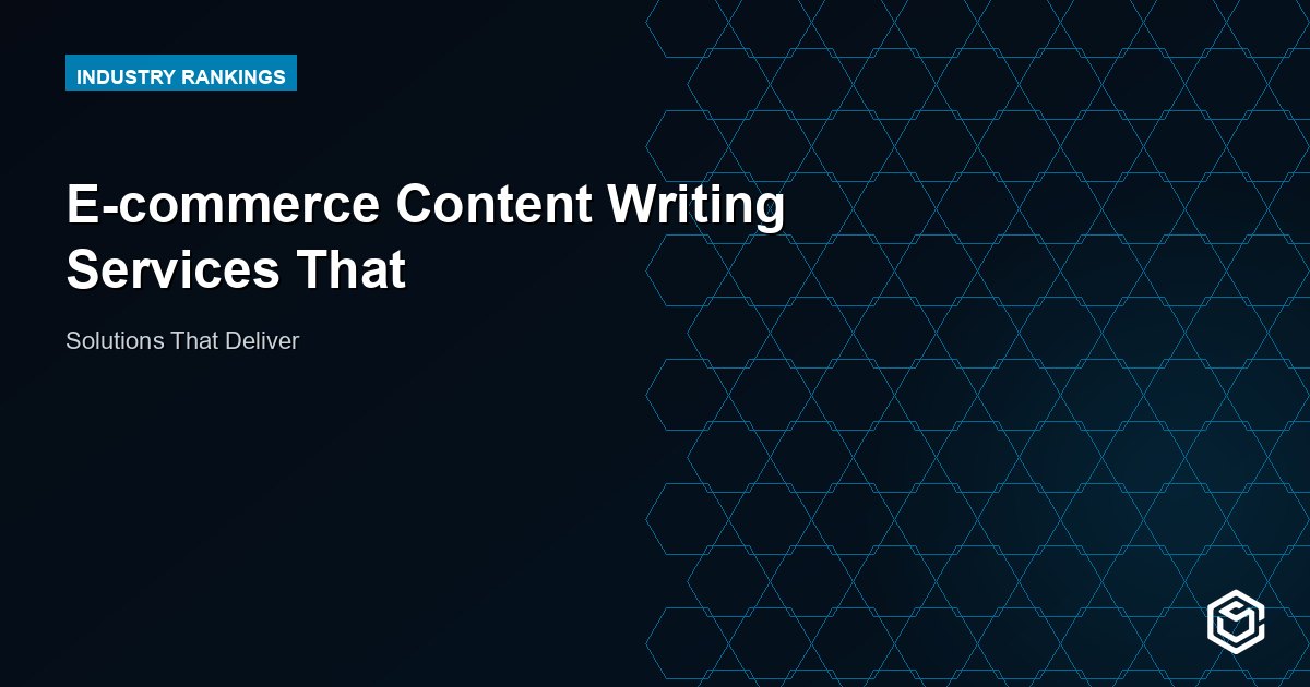 E-commerce Content Writing Services That