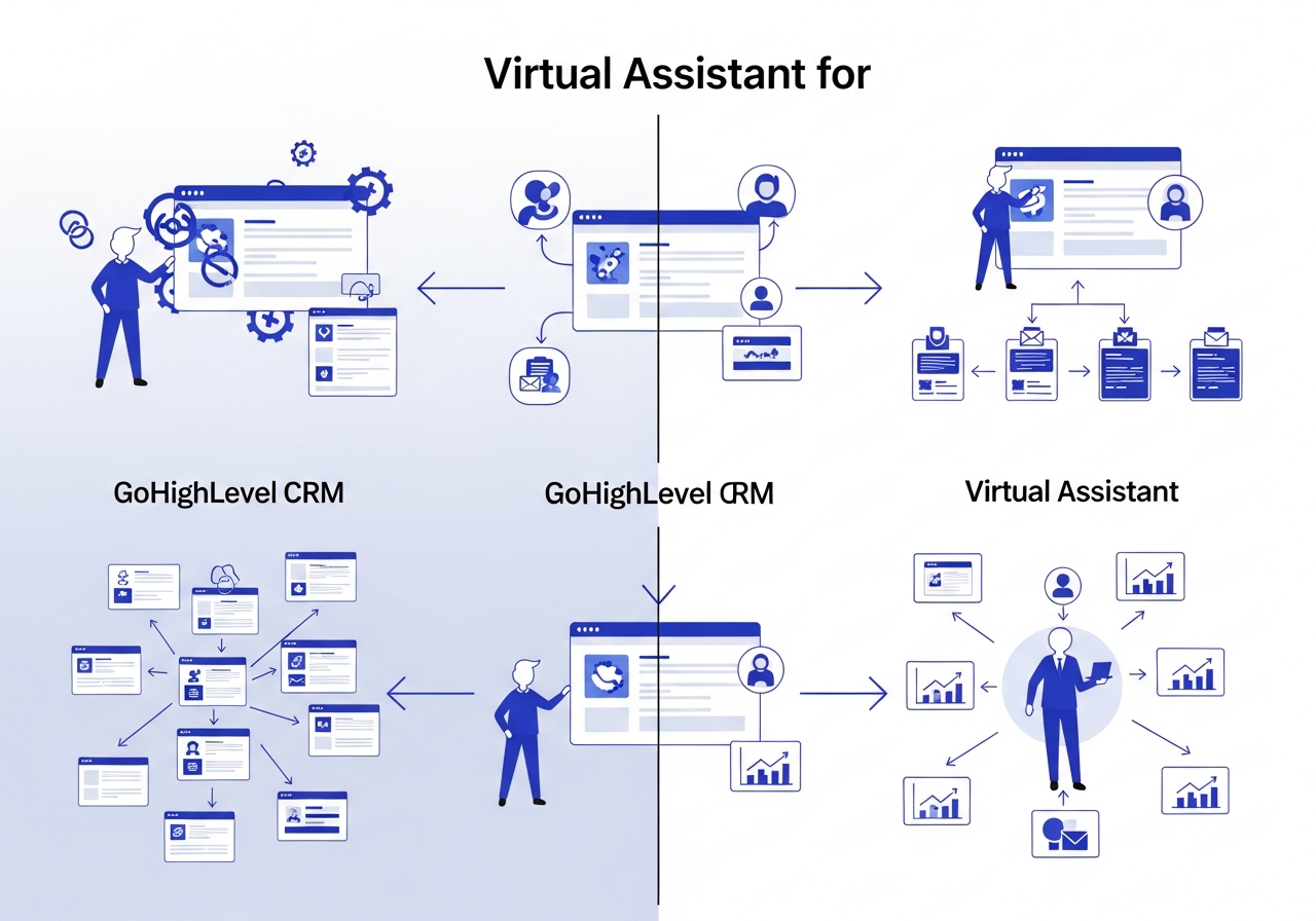 virtual assistant for GoHighLevel CRM