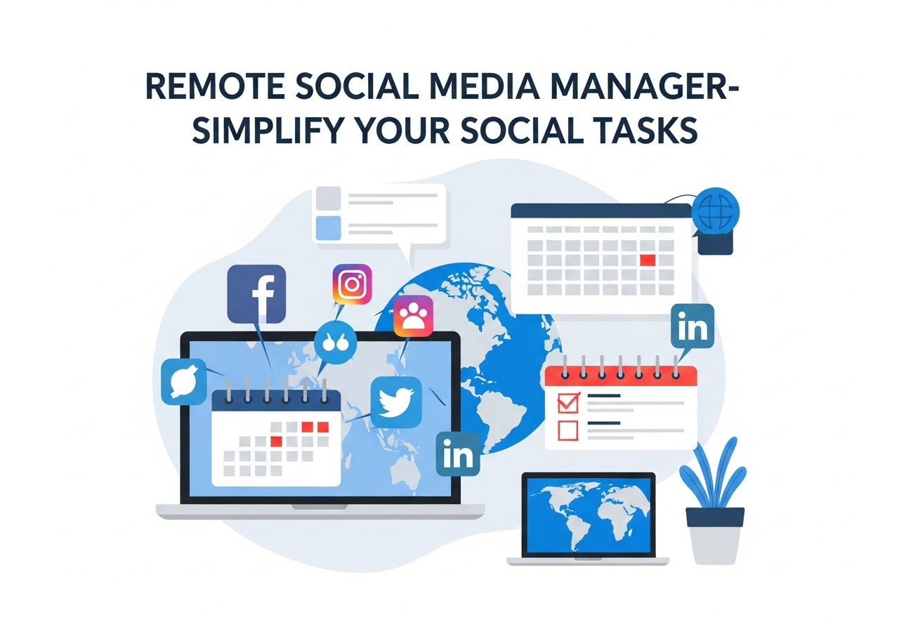 remote social media management