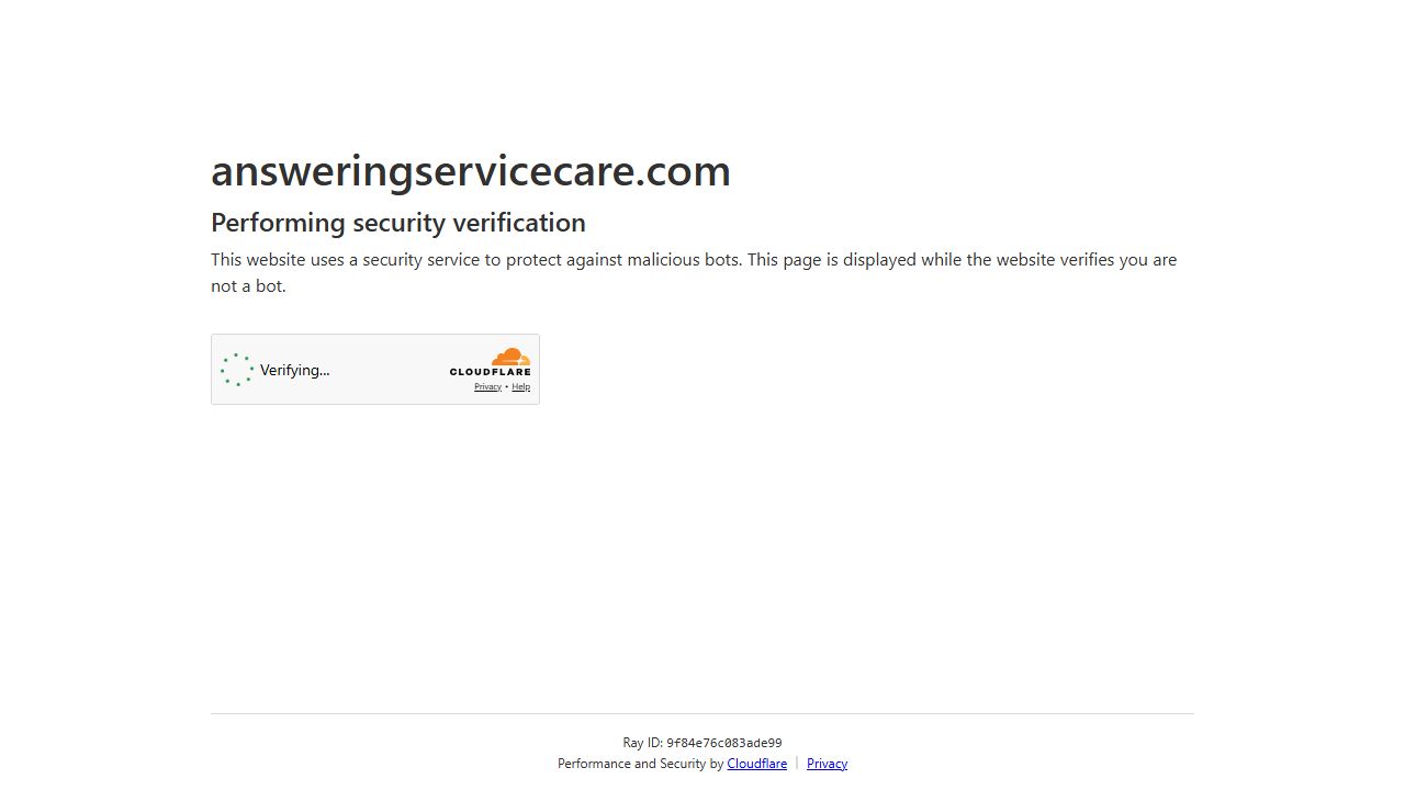 Answering Service Care