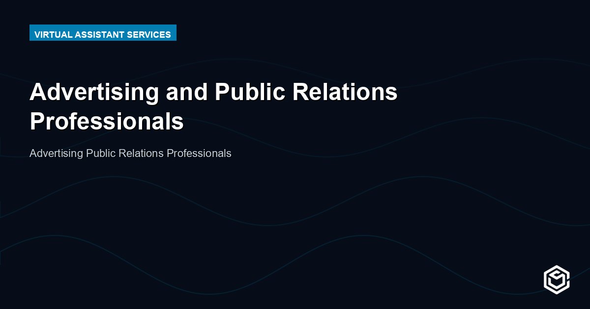 Advertising and Public Relations Professionals