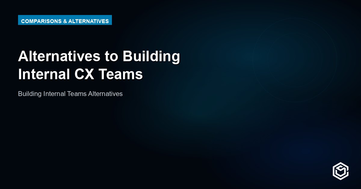 Alternatives to Building Internal CX Teams