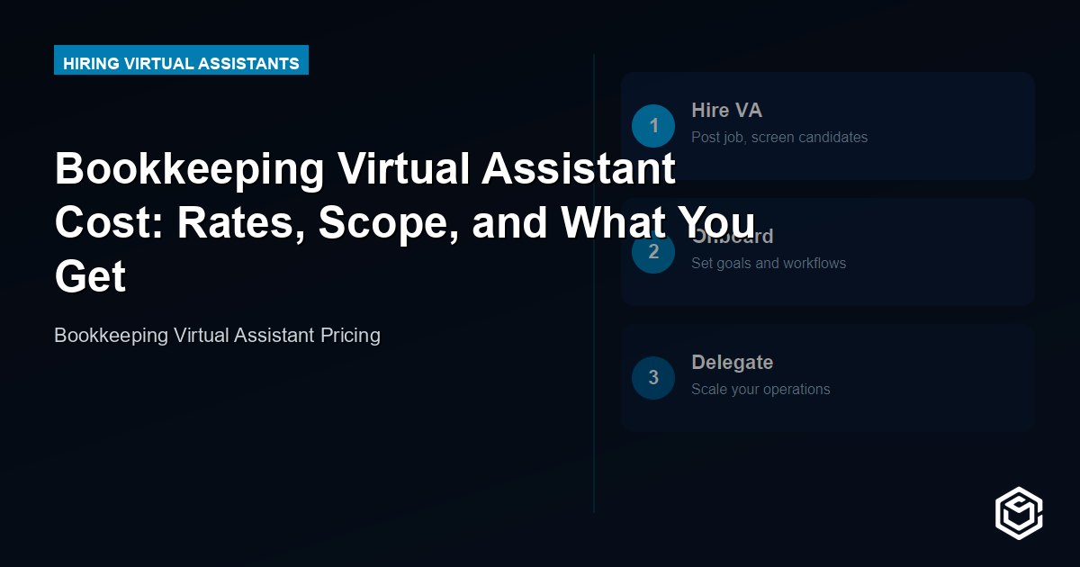 Bookkeeping Virtual Assistant Cost: Rates, Scope, and What You Get