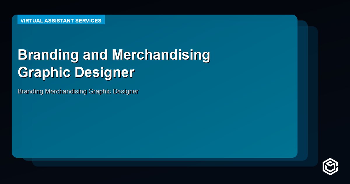 Branding and Merchandising Graphic Designer