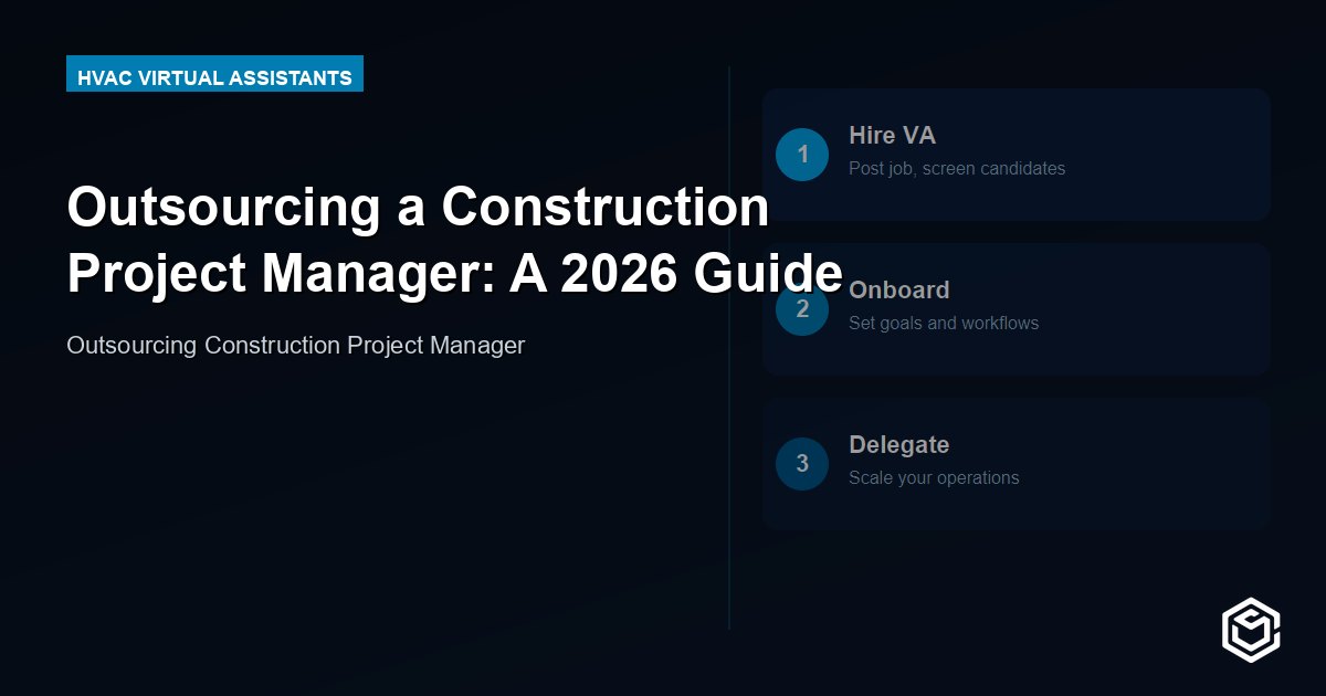 Outsourcing a Construction Project Manager: A 2026 Guide