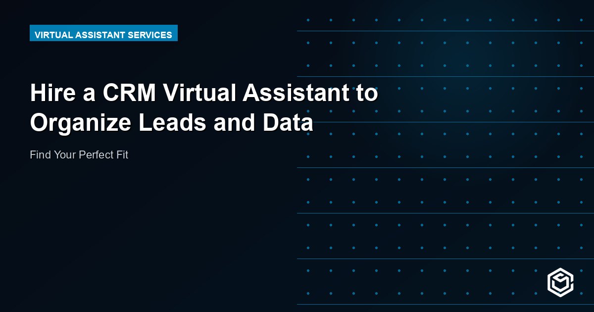 Hire a CRM Virtual Assistant to Organize Leads and Data