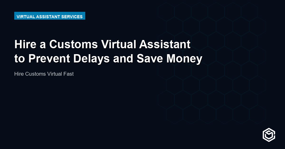 Hire a Customs Virtual Assistant to Prevent Delays and Save Money