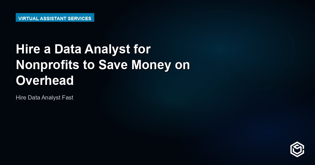 Hire a Data Analyst for Nonprofits to Save Money on Overhead