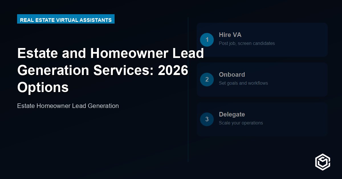 Estate and Homeowner Lead Generation Services: 2026 Options