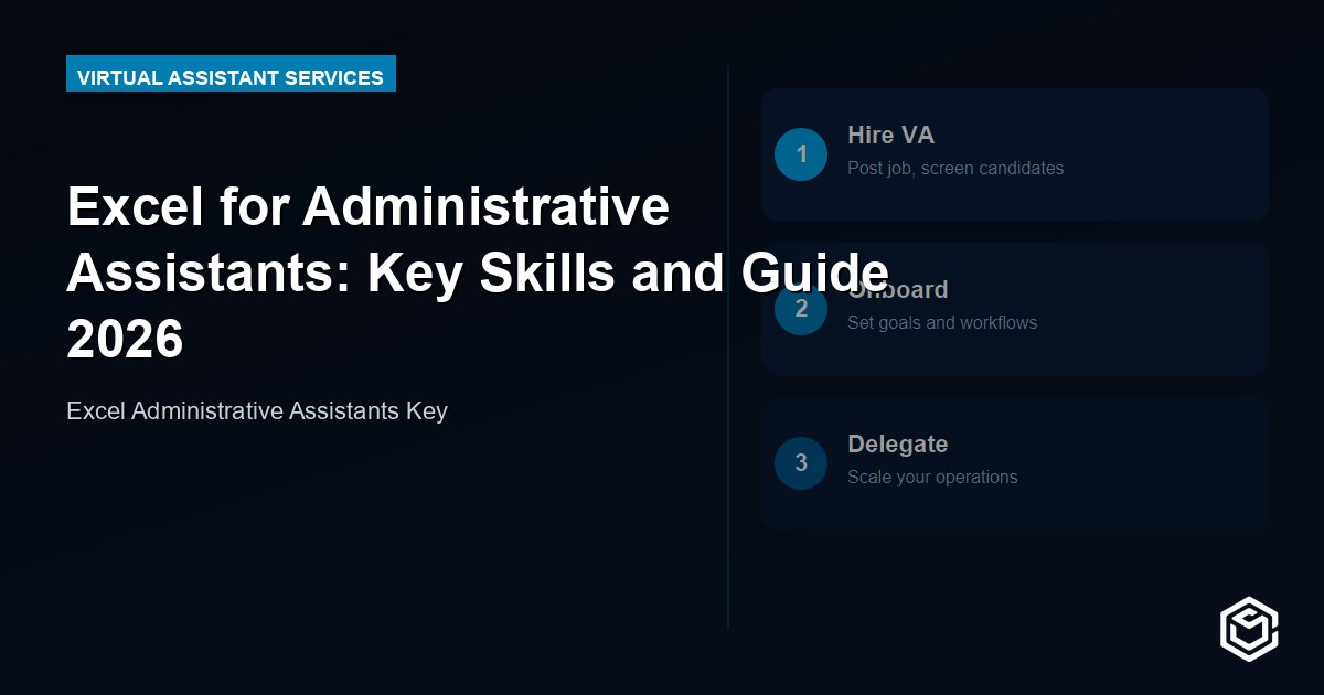 Excel for Administrative Assistants: Key Skills and Guide 2026