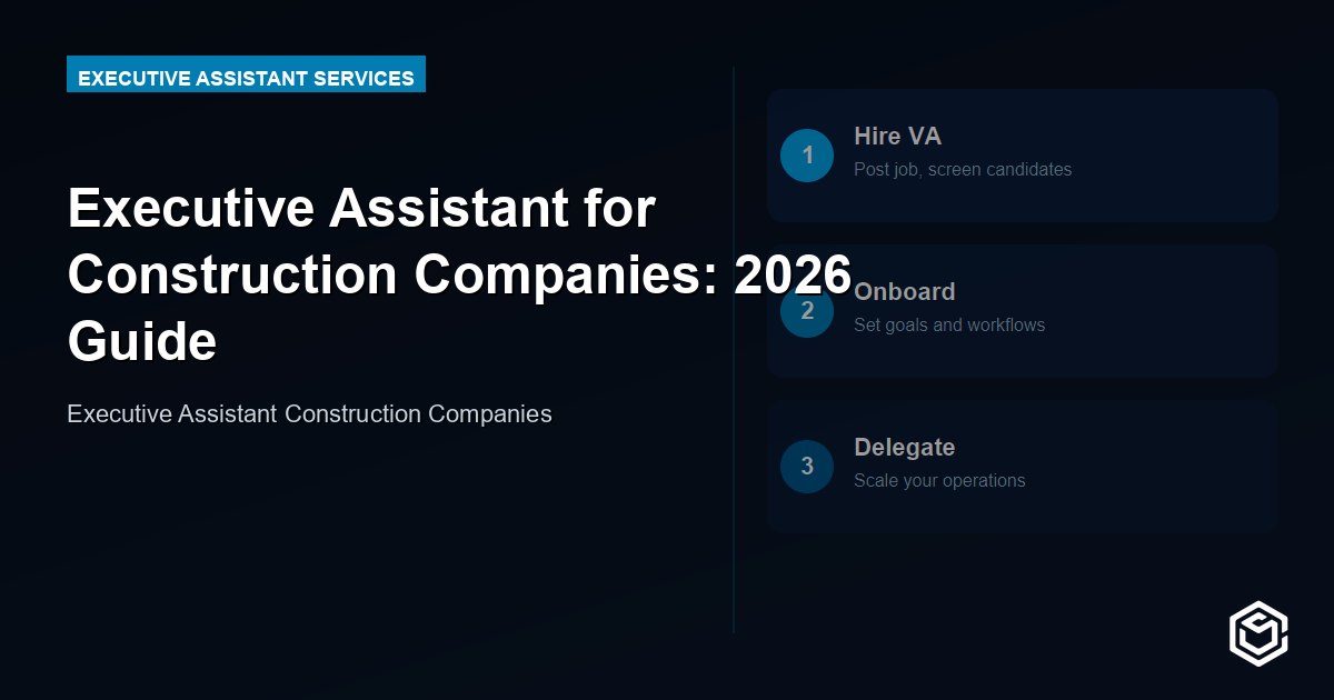 Executive Assistant for Construction Companies: 2026 Guide