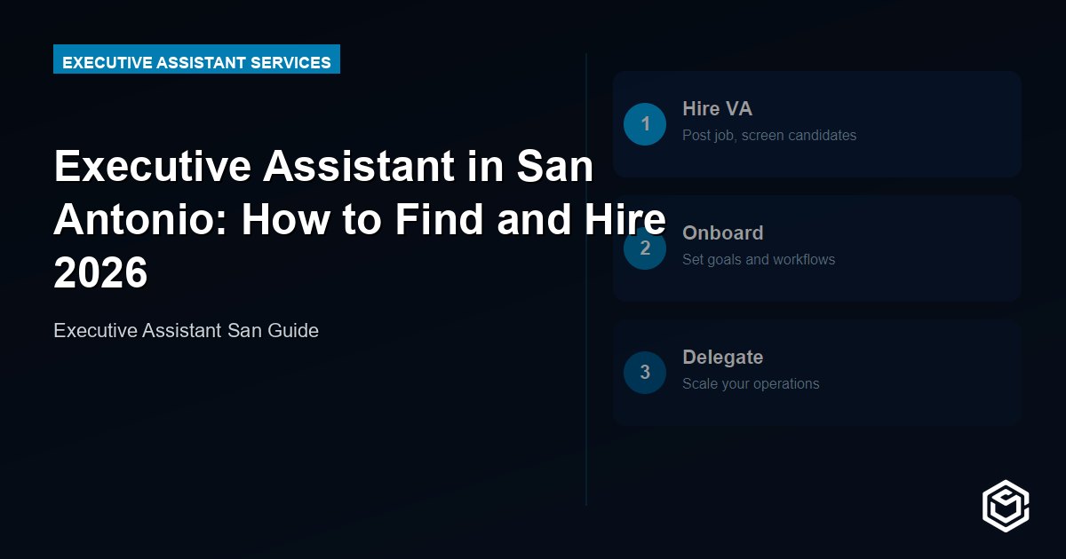 Executive Assistant in San Antonio: How to Find and Hire 2026