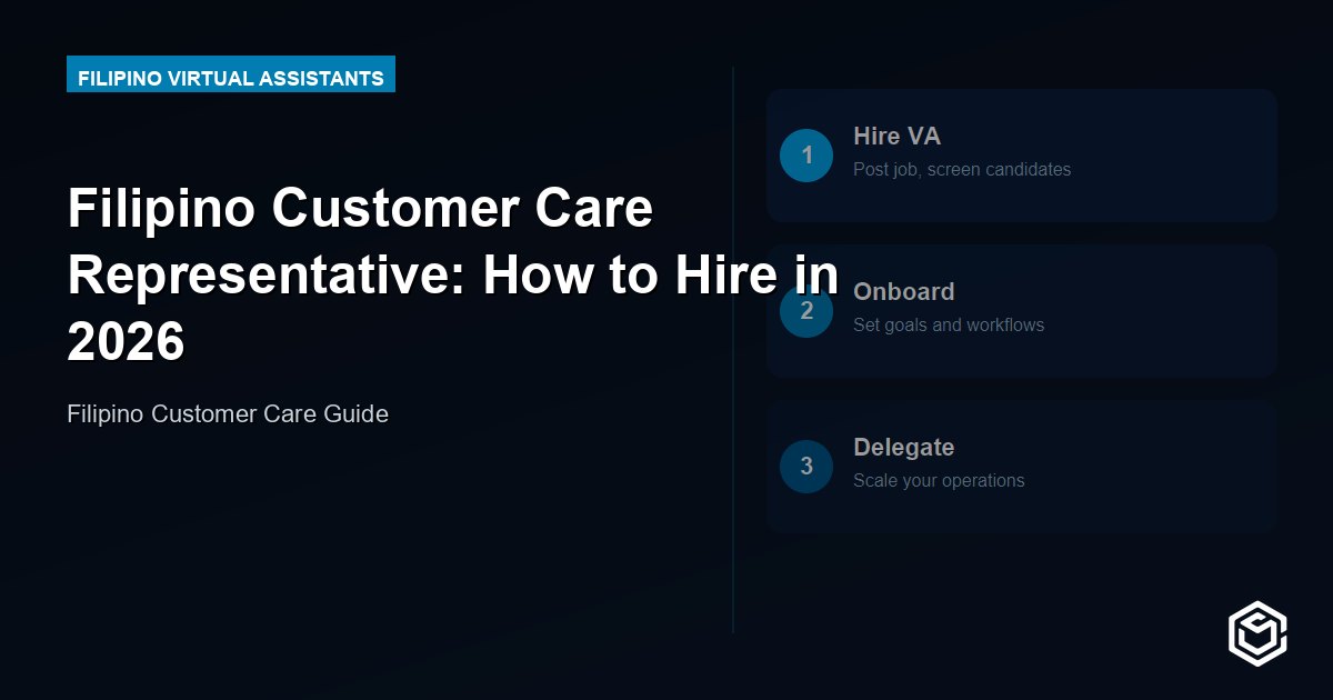 Filipino Customer Care Representative: How to Hire in 2026