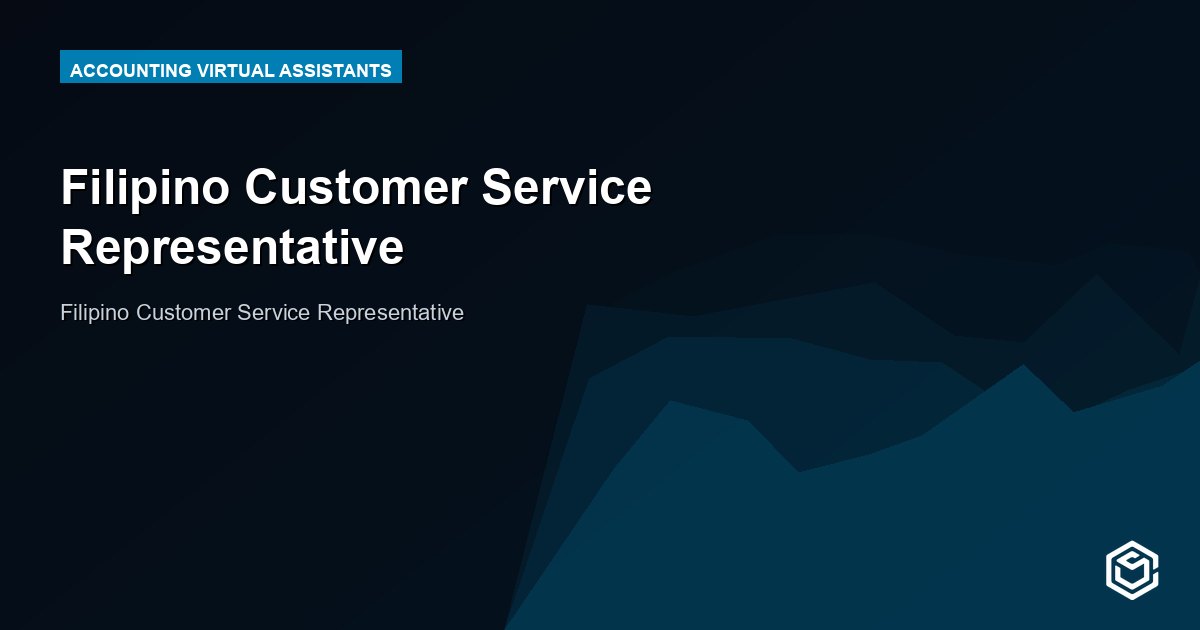 Filipino Customer Service Representative