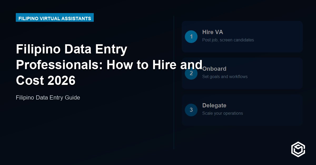 Filipino Data Entry Professionals: How to Hire and Cost 2026